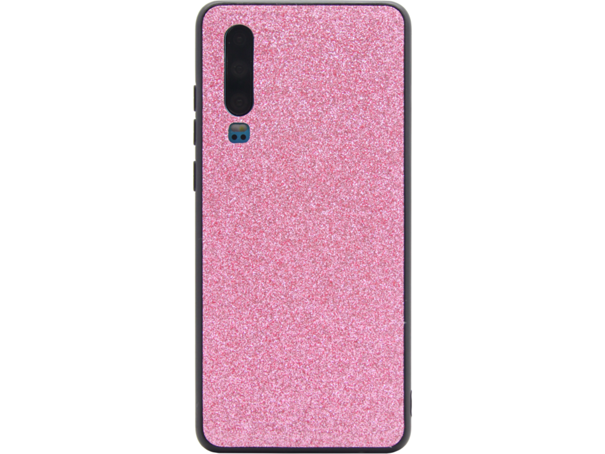 Chameleon Huawei P30 - Gumiran ovitek z bleščicami (PCB) - roza