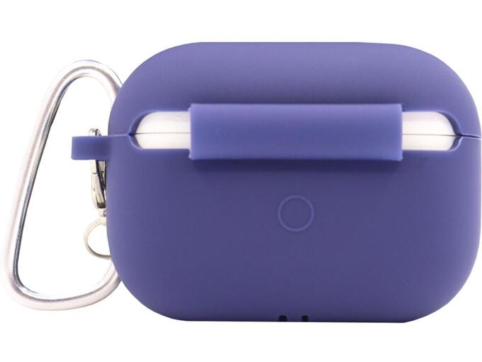 Chameleon Ovitek za Apple AirPods 3 - Slim - silikonski etui s karabinom - temno modra