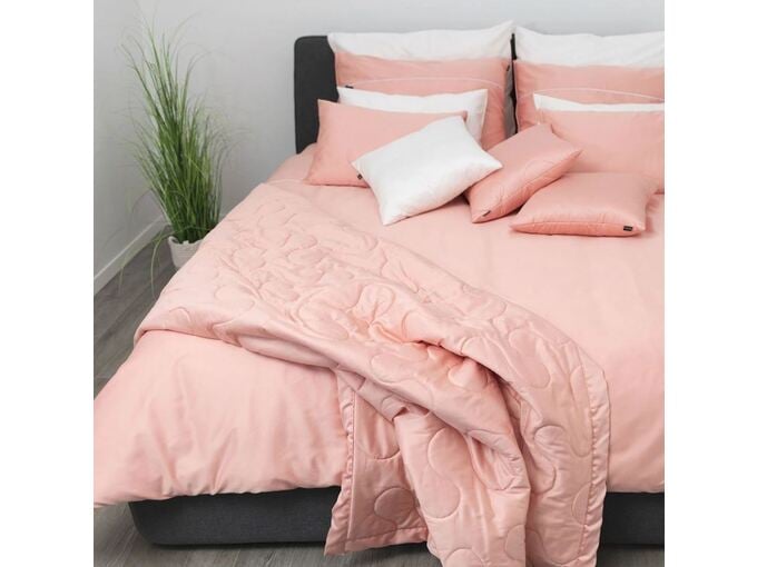 ODEJA posteljnina Basic, 200x200+2x60x80, puder roza