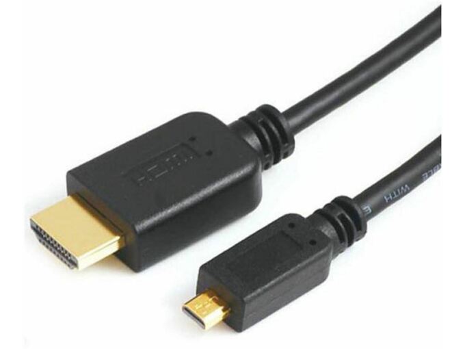SBOX HDMI-HDMI-D Mikro kabel 2m SBOX črn HDMI-MICRO