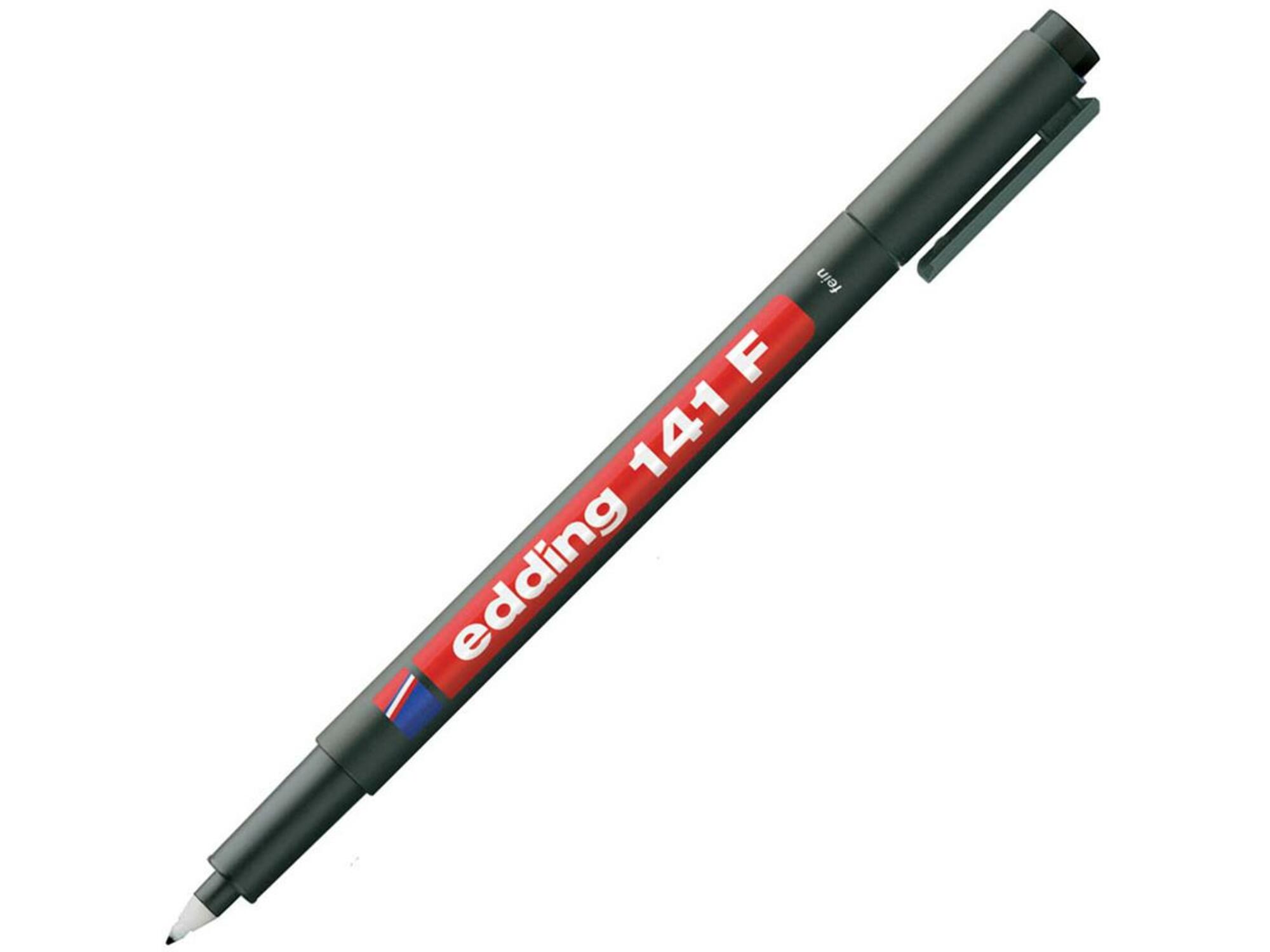 EDDING OHP marker EDE141F001 E-141, 0,6 mm, črn 10 KOS