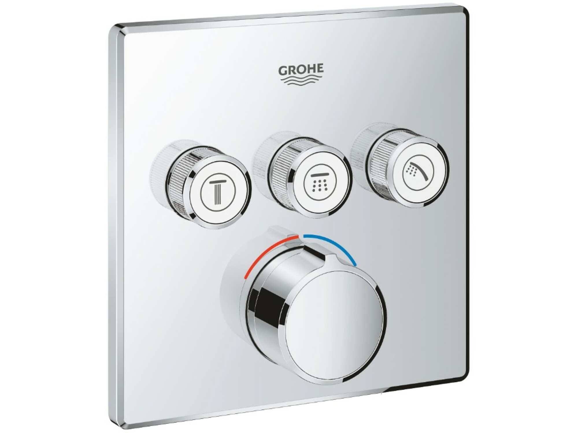 GROHE kopalniška termostatska armatura za tuš SmartControl 29149000 3 iztoki