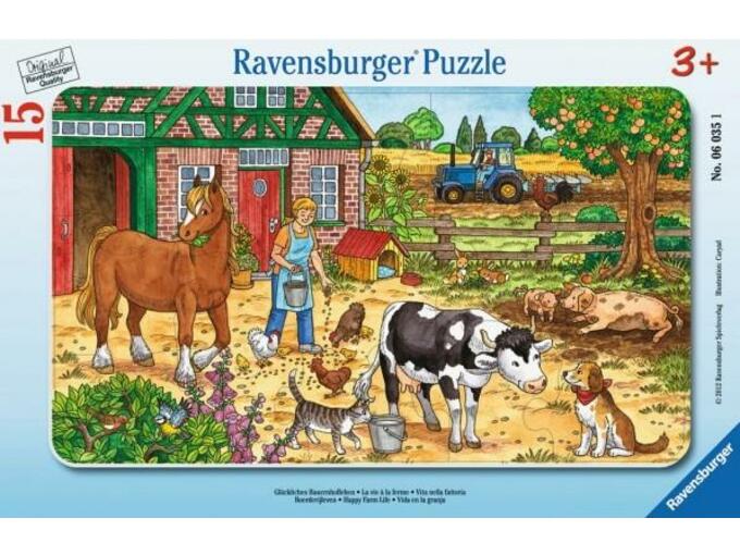 RAVENSBURGER 15 delna sestavljanka Kako se hranijo živali na kmetiji 060351