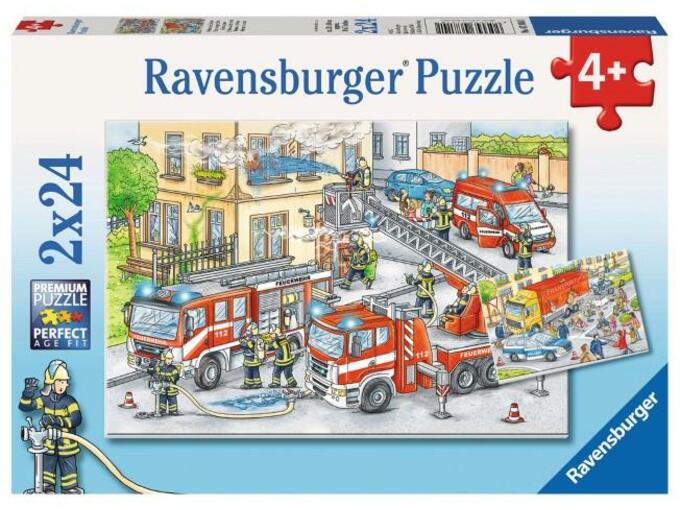 RAVENSBURGER 2x24 delna sestavljanka Požar in nesreča 078141