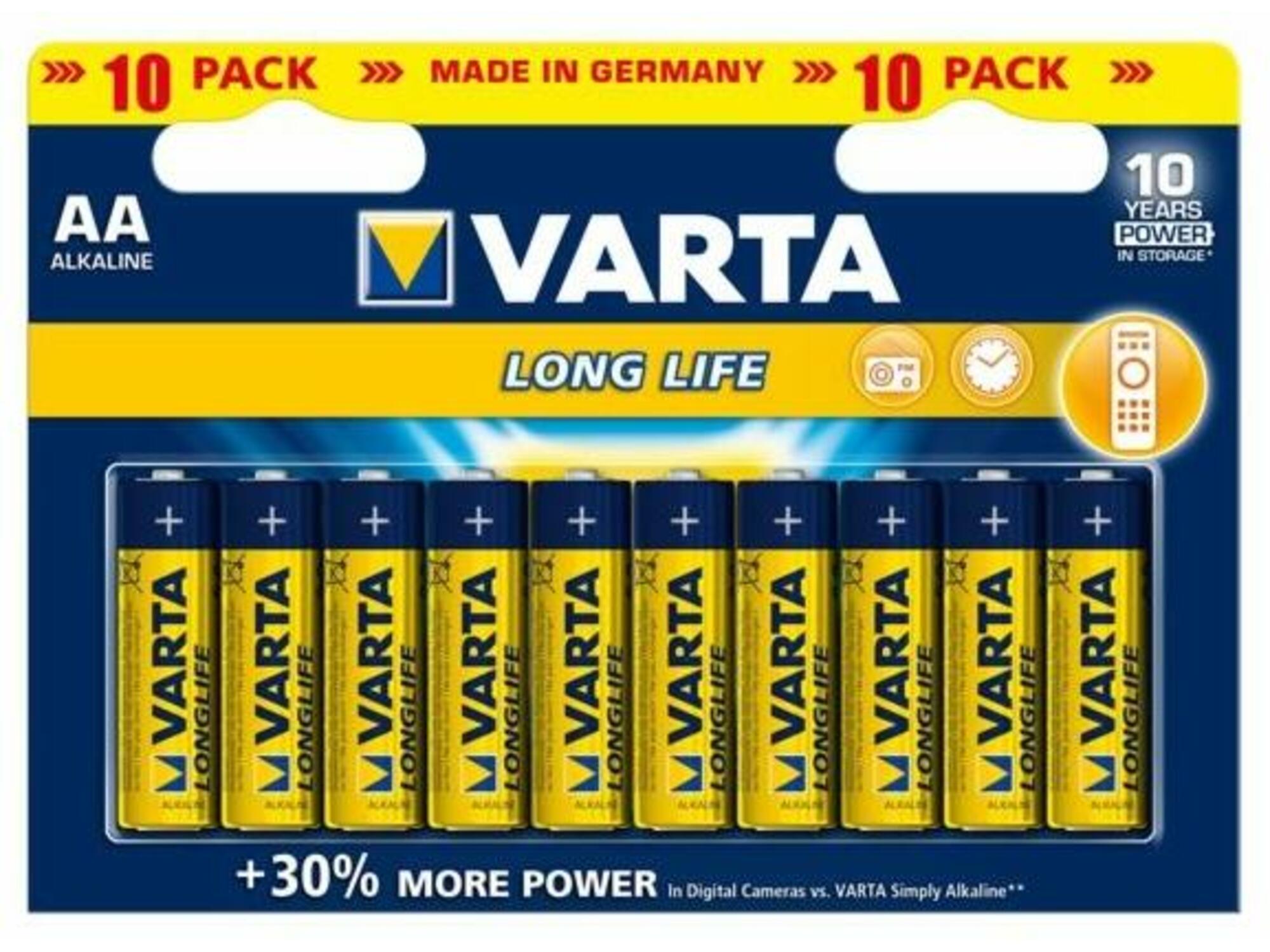 VARTA baterije LONGLIFE EXTRA AA/LR6 10/1 04106101461