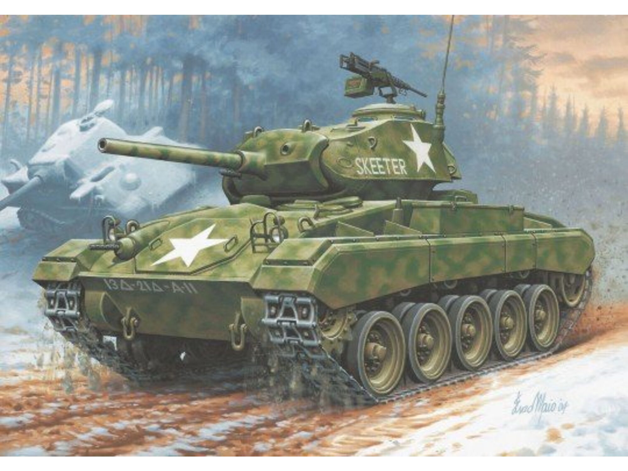 REVELL vojaški model M24 Chaffee - 049 03323