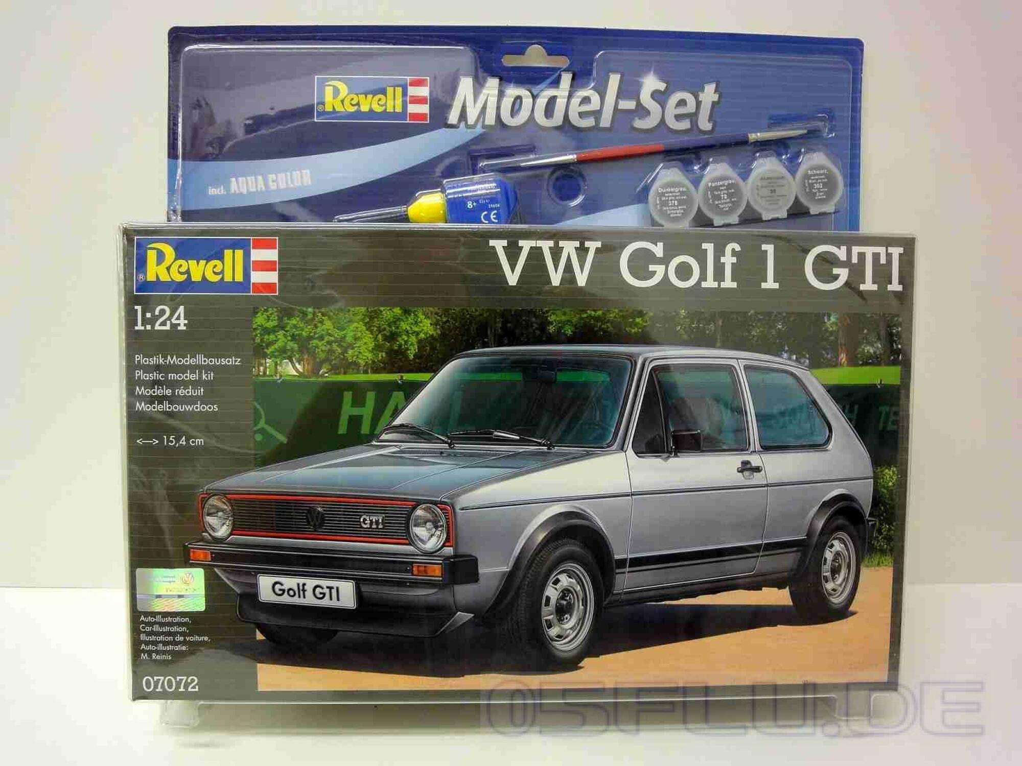 REVELL Model avtomobila 1:24 model Set VW Golf 1 GTI 67072