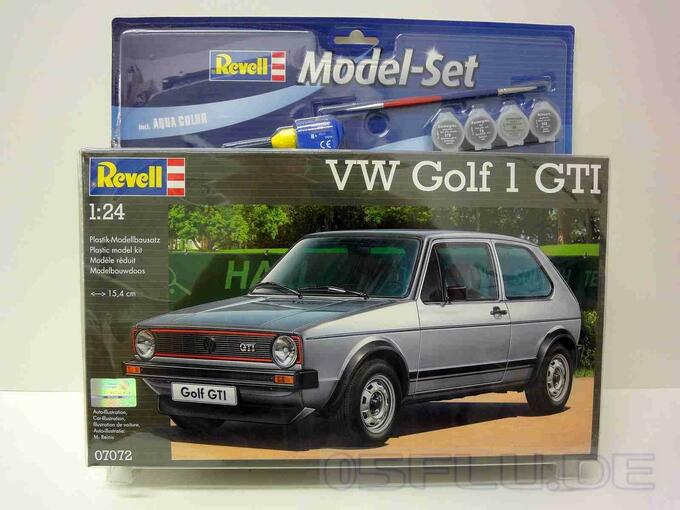 REVELL Model avtomobila 1:24 model Set VW Golf 1 GTI 67072