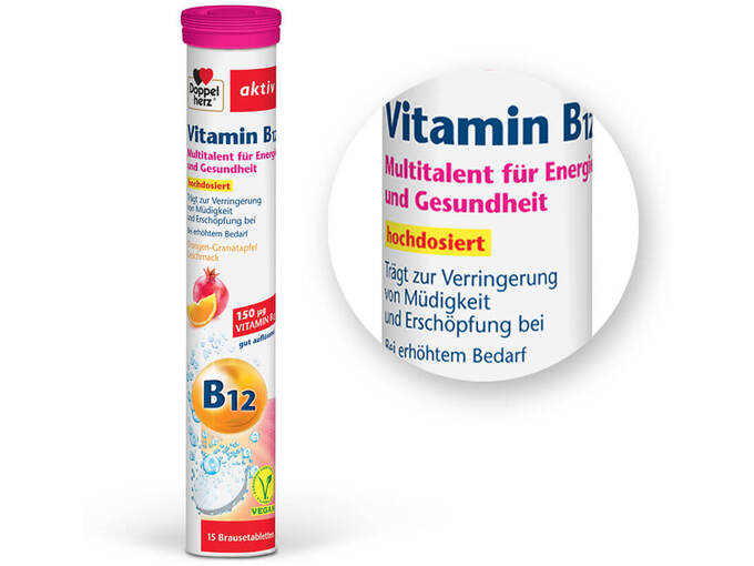 Doppelherz Aktiv Vitamin B12, šumeče tablete