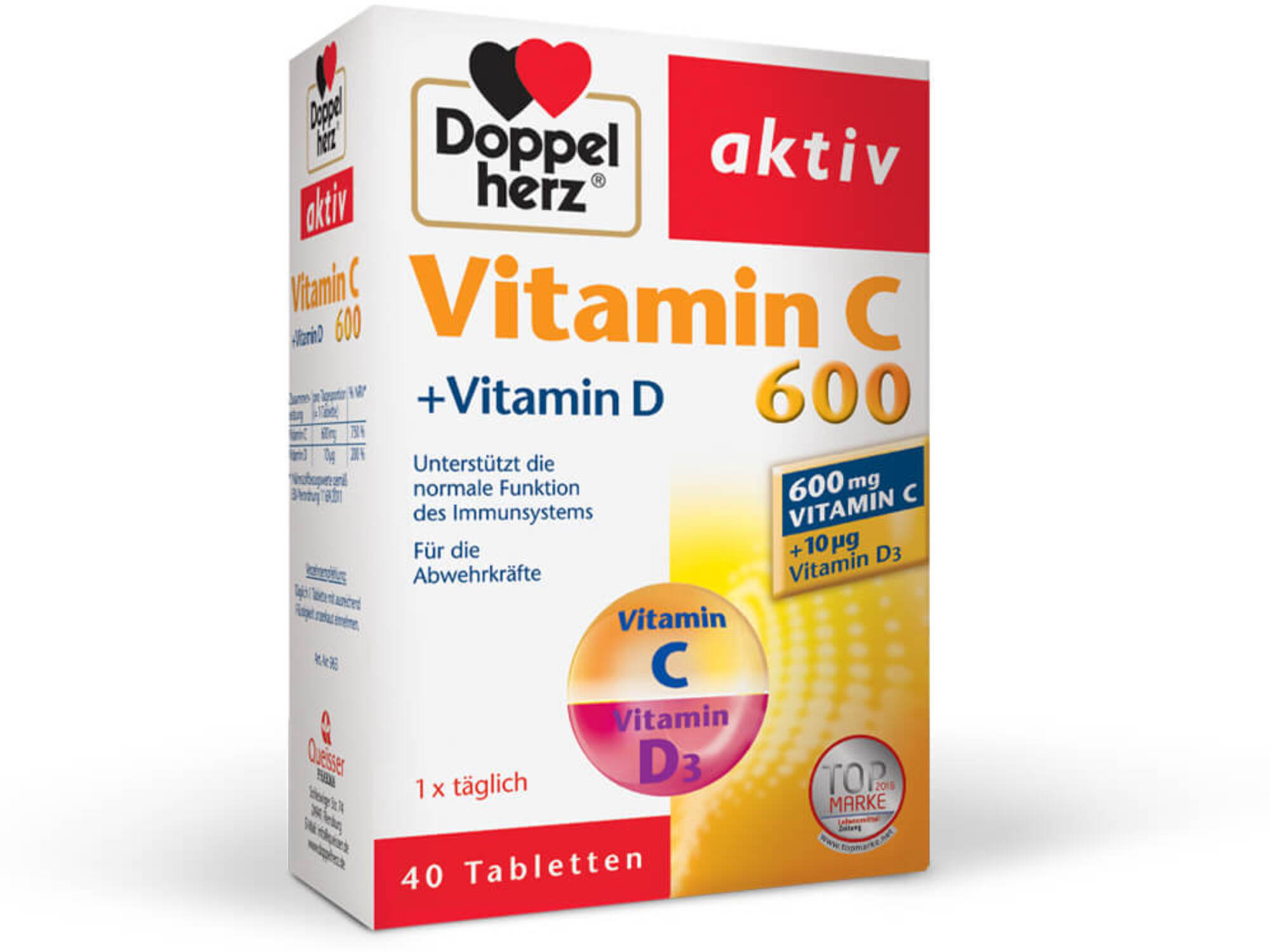 Doppelherz Aktiv Vitamin C 600 + vitamin D3