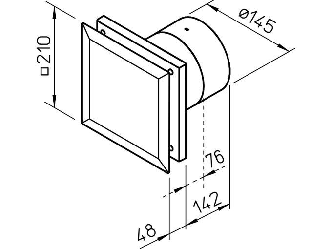 HELIOS kopalniški aksialni ventilator M1-150 F 6043