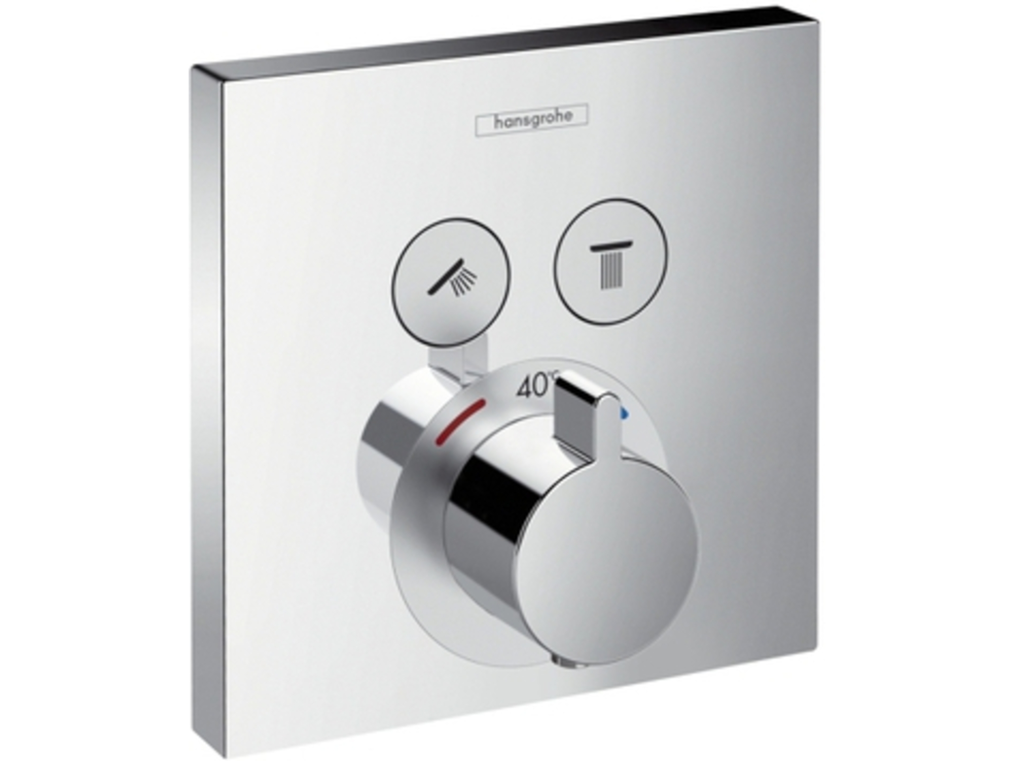 HANSGROHE kopalniška termostatska armatura podometna pokrivni set ShowerSelect 15763000