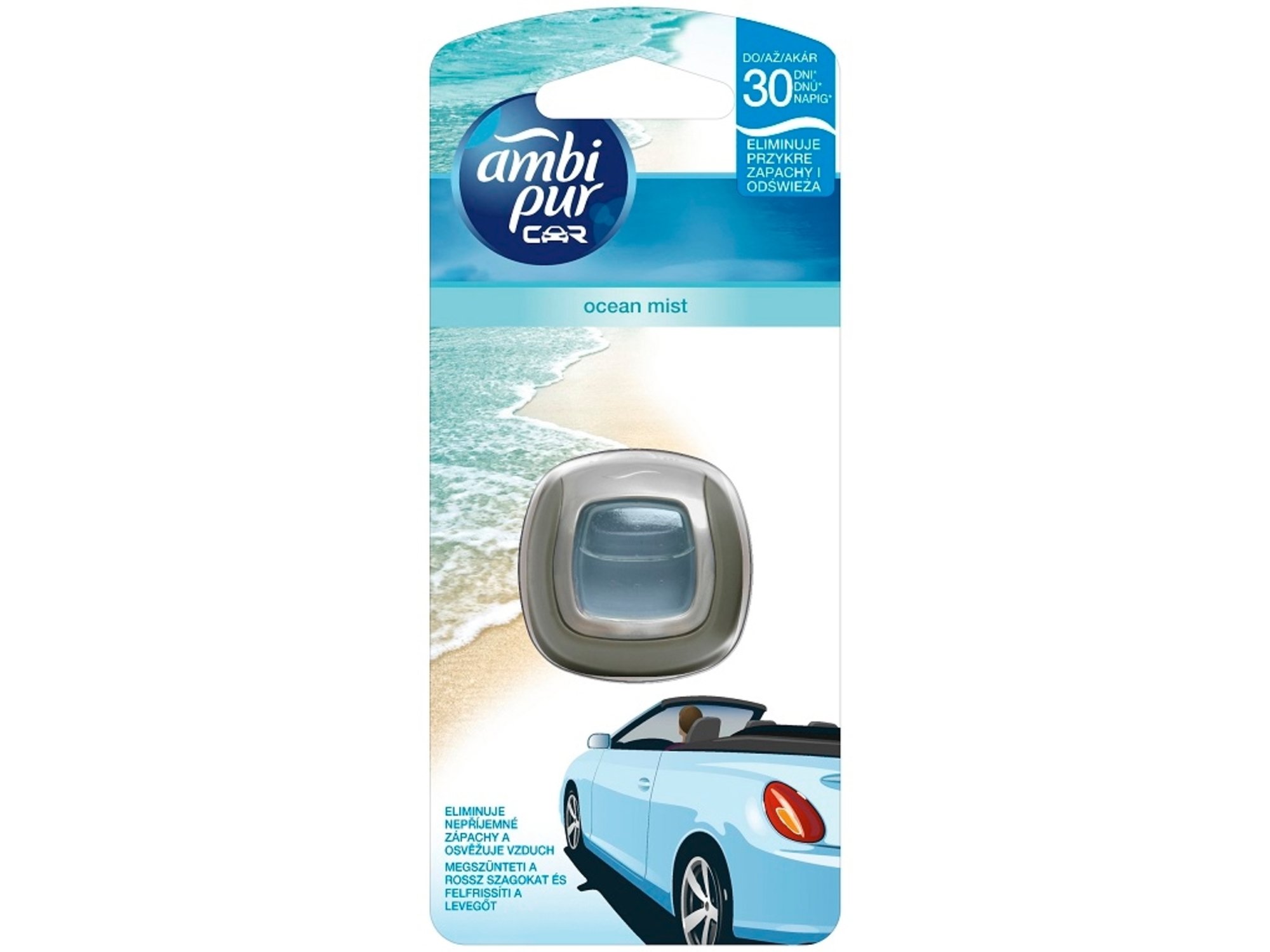 AMBI PUR osvežilec zraka za avtomobile Ocean mist, 2 ml