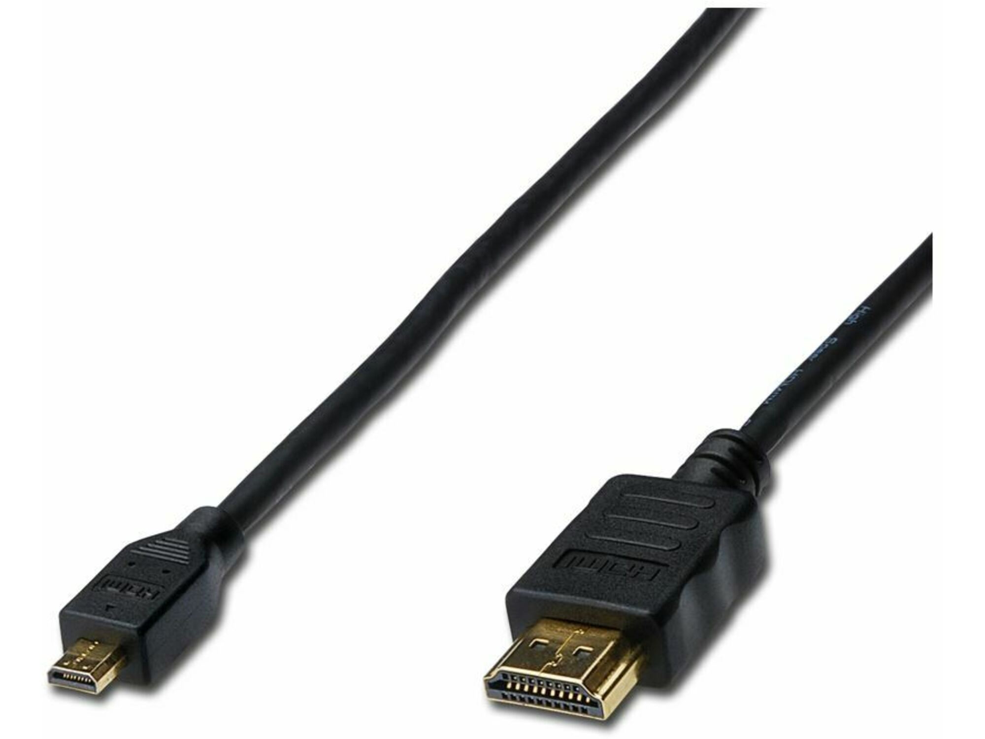 DIGITUS HDMI-HDMI-D Mikro kabel z mrežno pove. 2m črn Digitus AK-330109-020-S