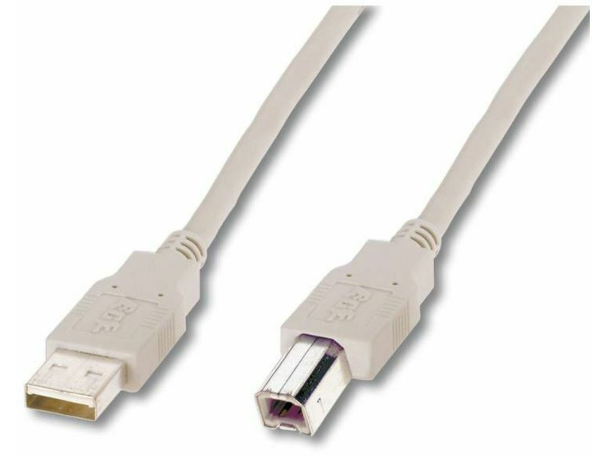 DIGITUS Kabel USB A-B 1m Digitus dvojno oklopljen siv AK-300105-010-E