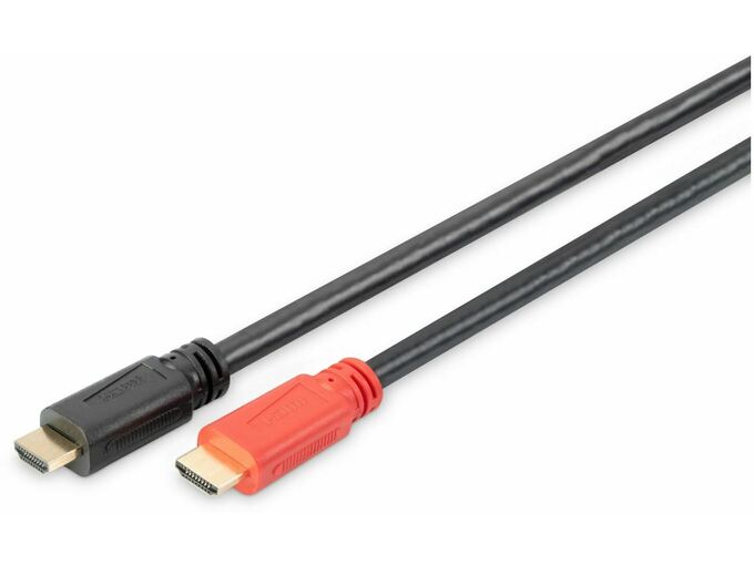 DIGITUS HDMI kabel z ojačevalcem in mrežno povezavo 10m Digitus črn High Speed AK-330118-100-S