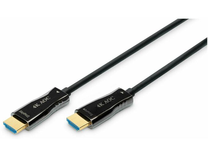 DIGITUS HDMI kabel AOC hibridni optični 10m Digitus, UHD 4K AK-330125-100-S