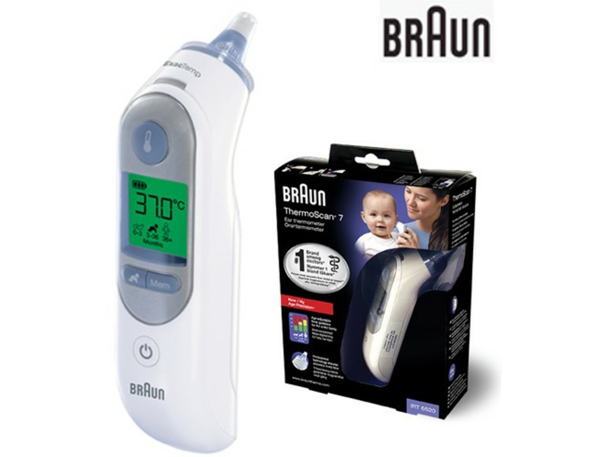 BRAUN ušesni termometer ThermoScan IRT6520