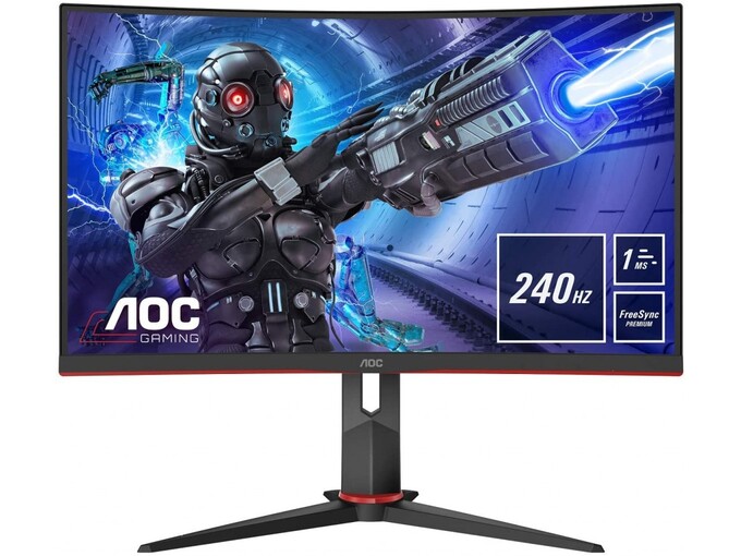 AOC ukrivljen gaming monitor C32G2ZE/BK