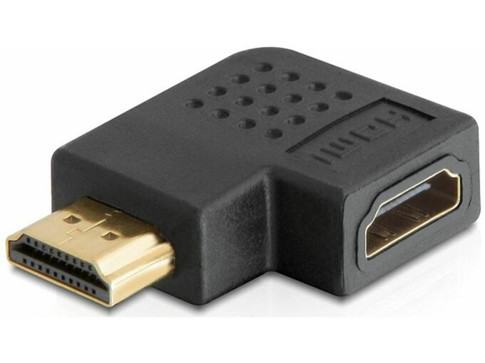 DELOCK Adapter HDMI M - HDMI Ž 19-pin kotni desni Delock 65076