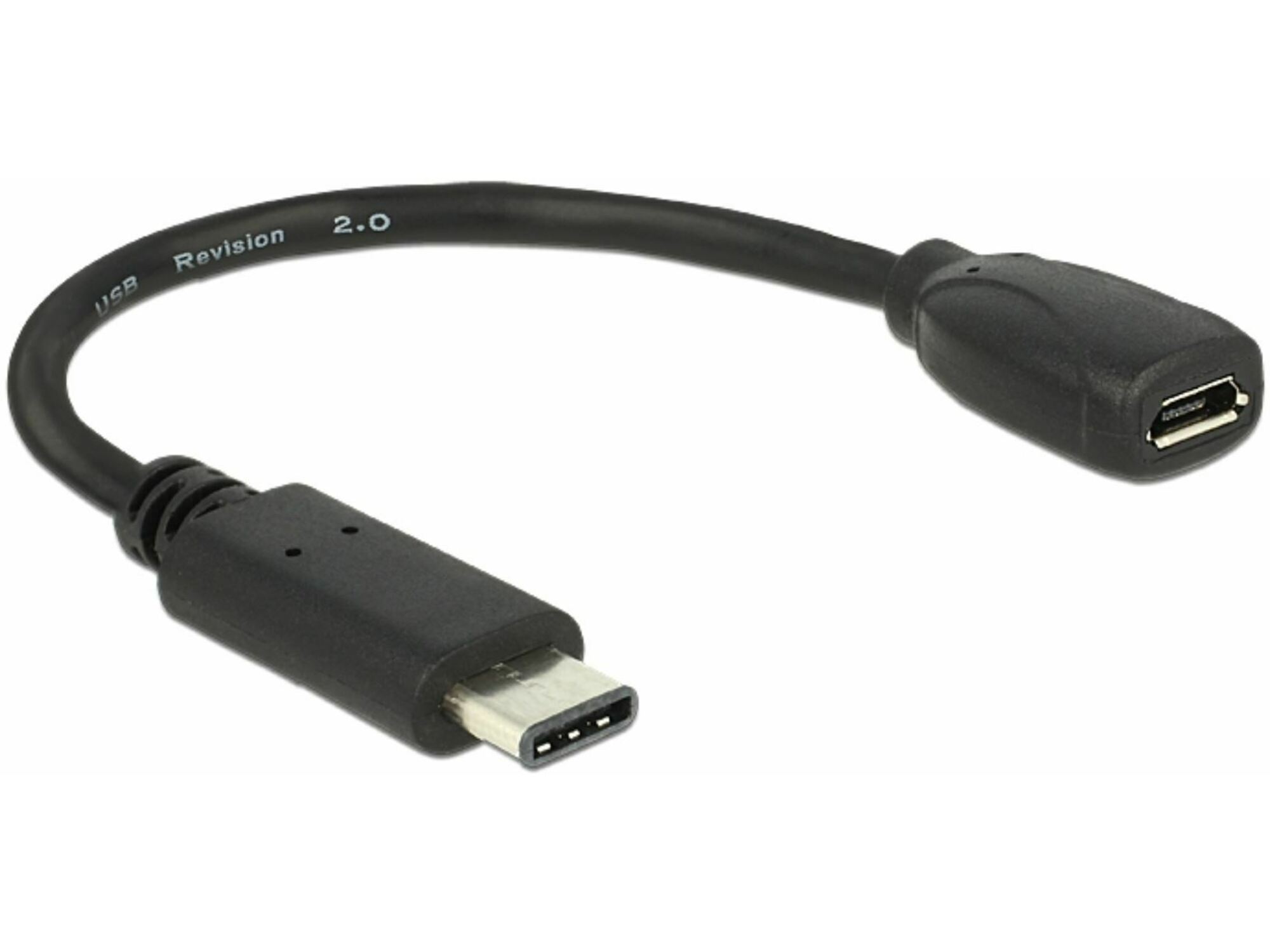 DELOCK Adapter USB 2.0 Tip C M - USB 2.0 mikro-B Ž Delock na kablu 65578