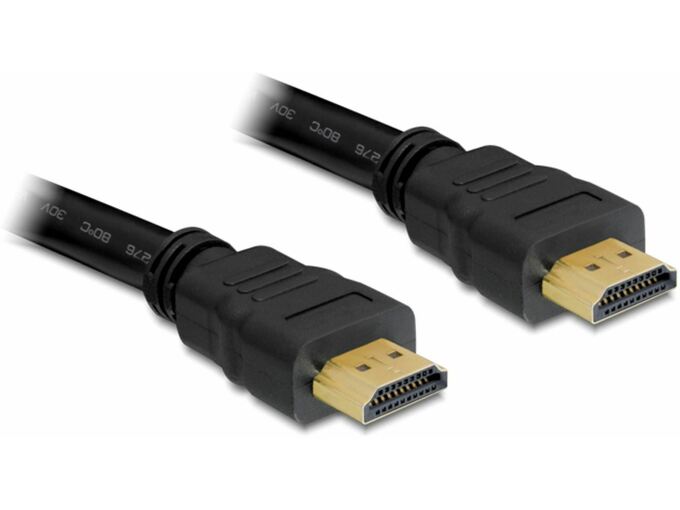 DELOCK HDMI kabel z mrežno povezavo 10m Delock črn High Speed 82709