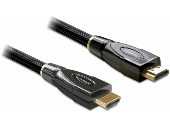 DELOCK HDMI kabel z mrežno povezavo 5m Delock črn High Speed Premium 82739