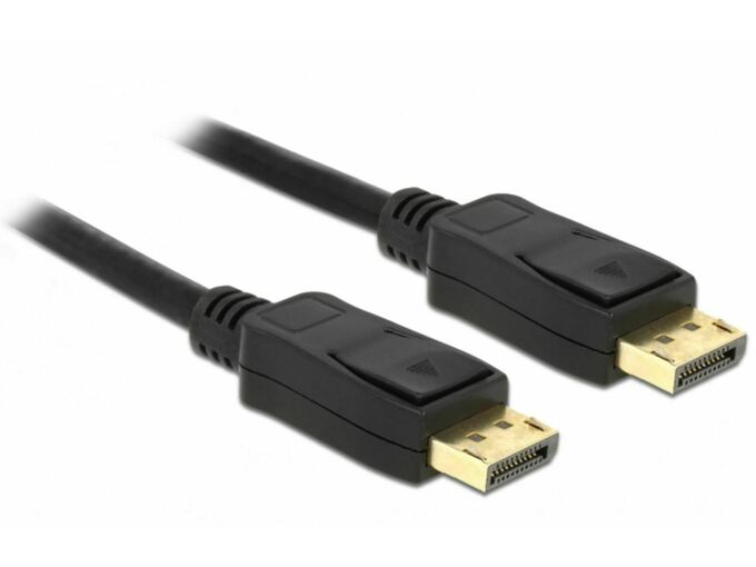DELOCK DisplayPort kabel 10m 4K 60Hz 21,6Gb/s Delock črn 84862