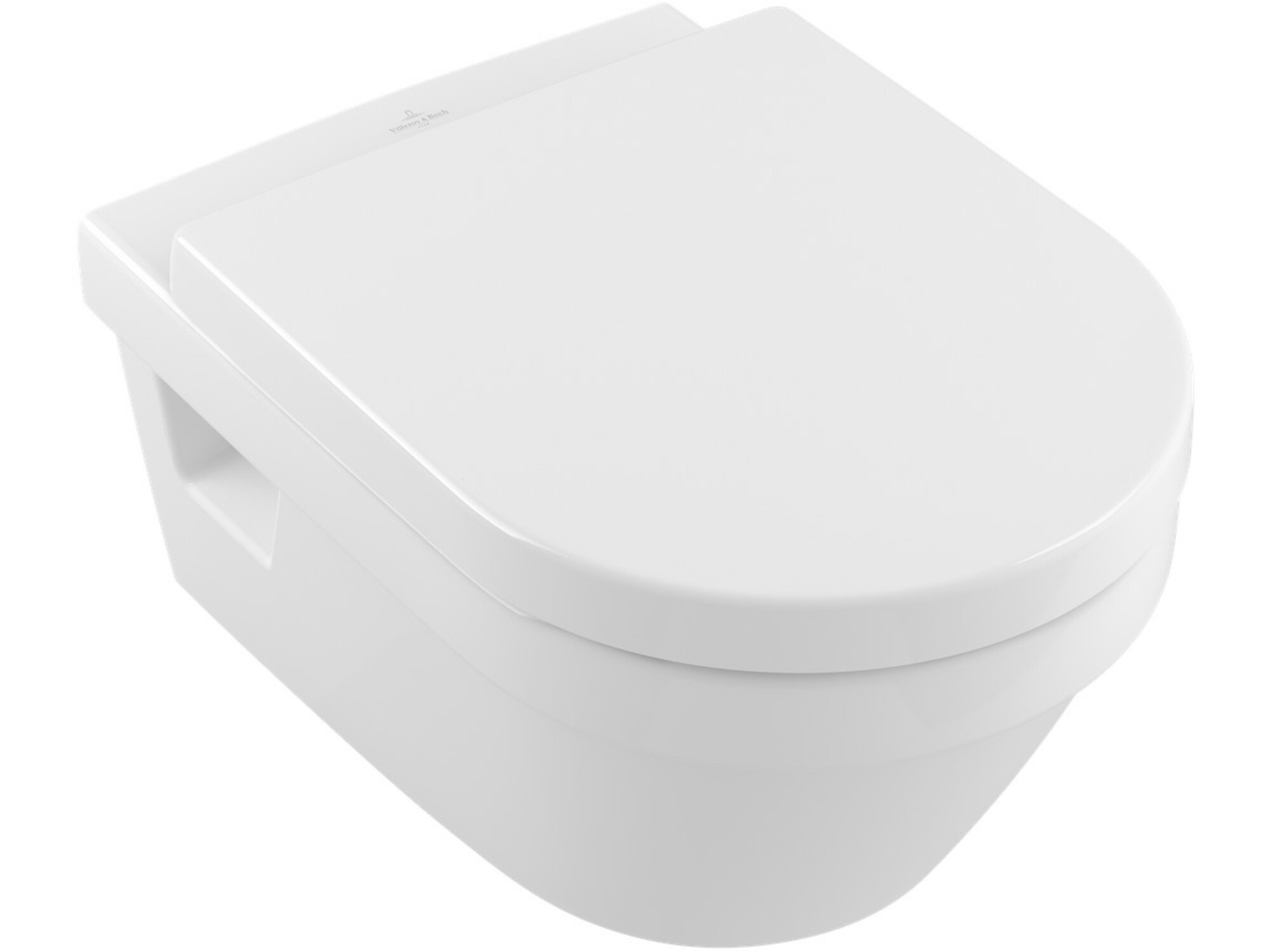 VILLEROY & BOCH WC školjka brezrobna z desko s počasnim zapiranjem DirectFlush OMNIA 5684 HR 01