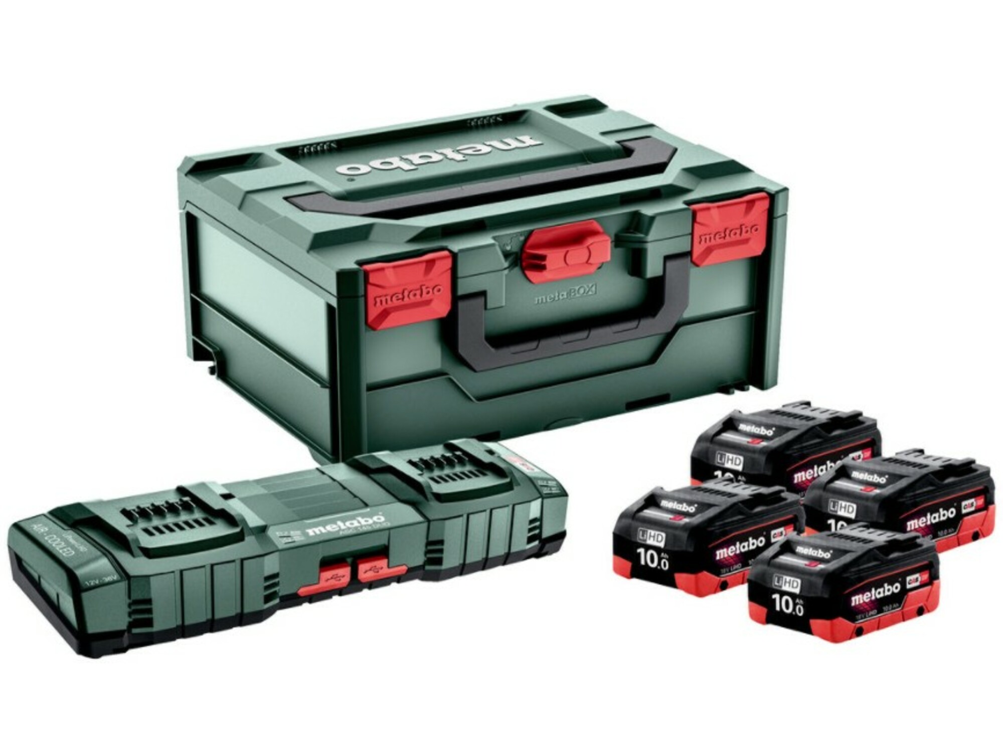 METABO baterijski paket Basic Set LiHD 4x10 Ah 685143000