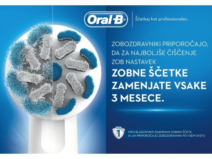 Oral B električna zobna ščetka Vitality D12 3D White Luxe 4210201043607