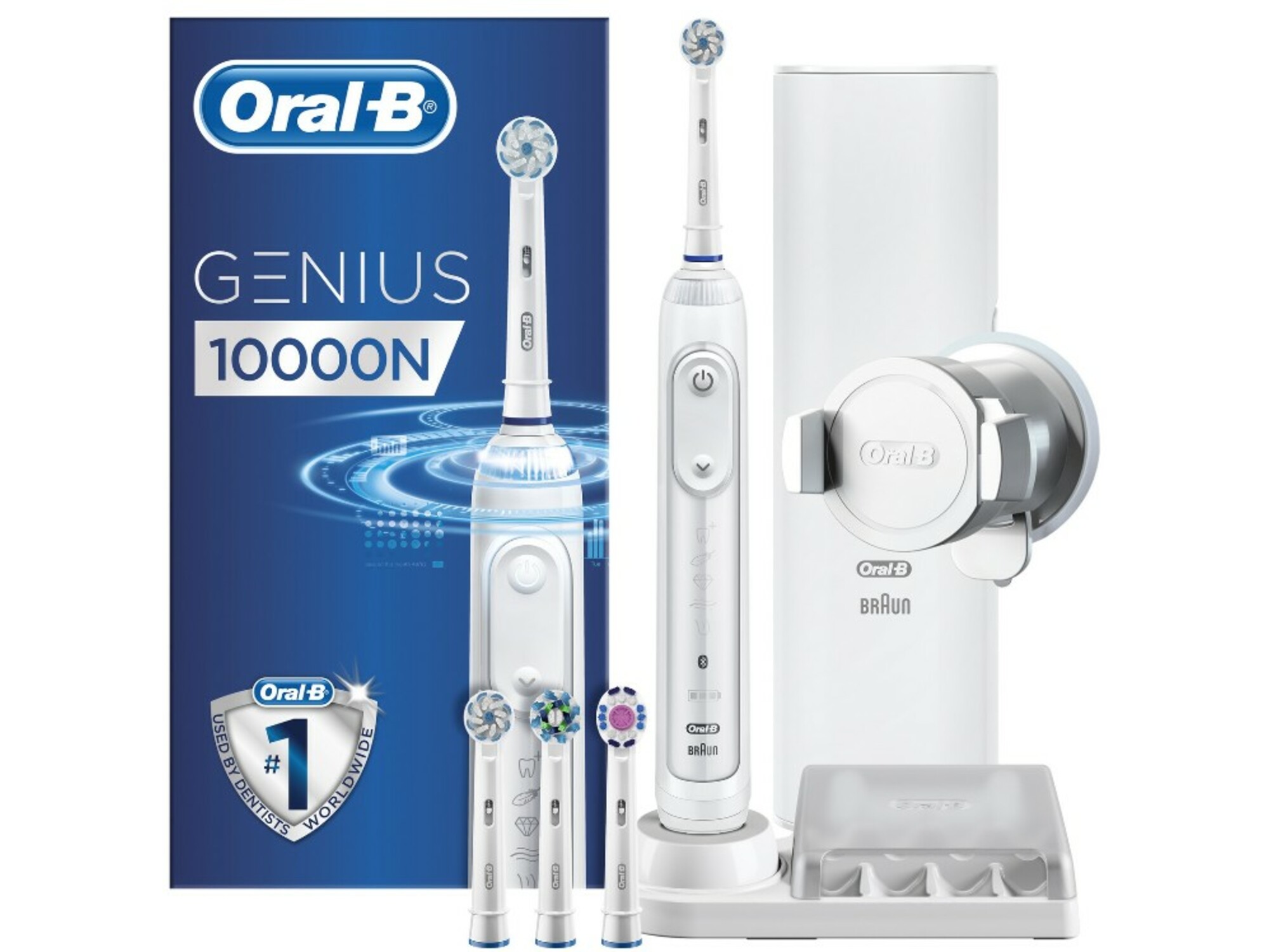 ORAL B električna zobna ščetka GENIUS 10000N, bela 4210201203674