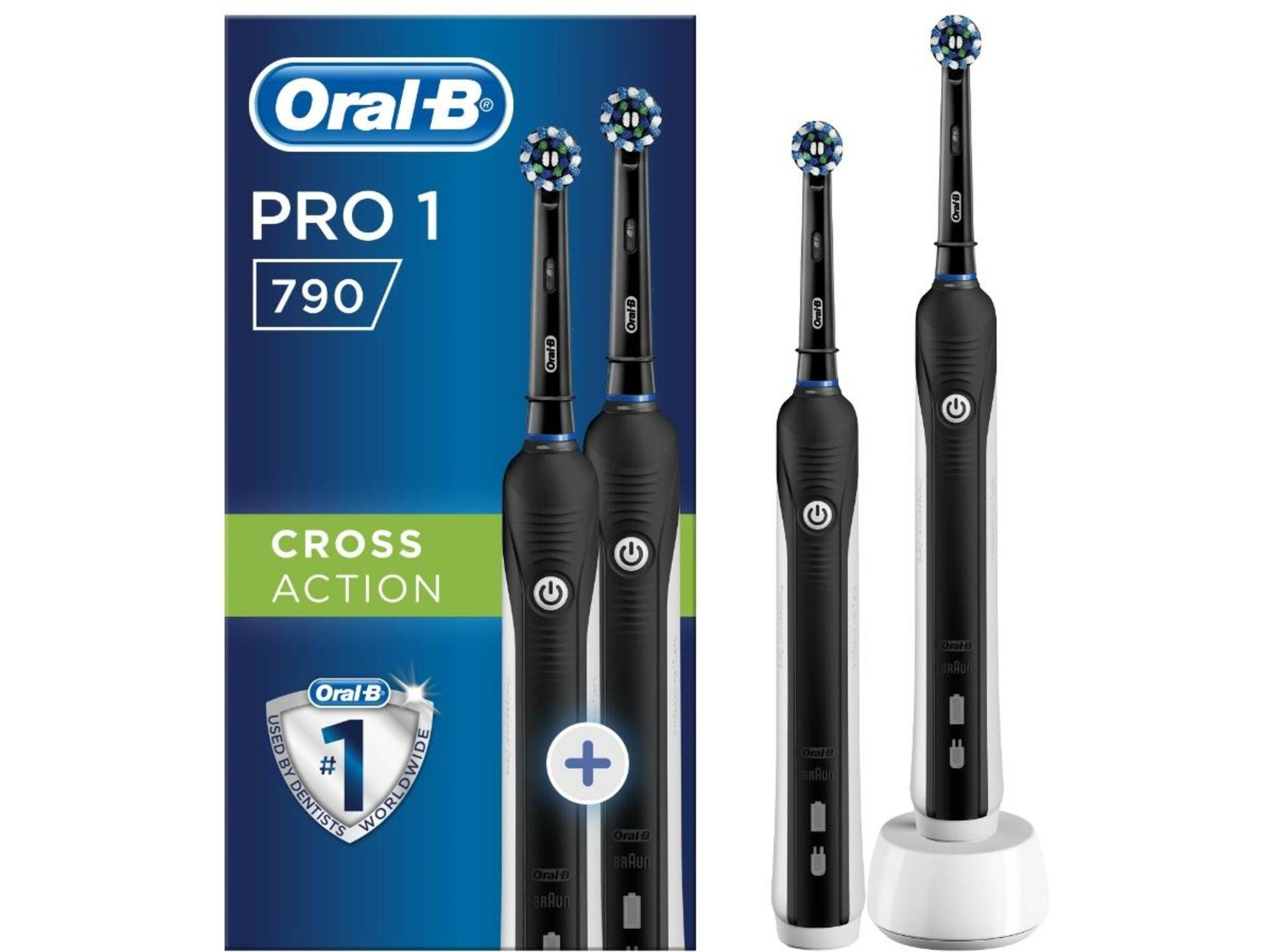 ORAL B električna zobna ščetka PRO1 790 DUO CROSS ACTION
