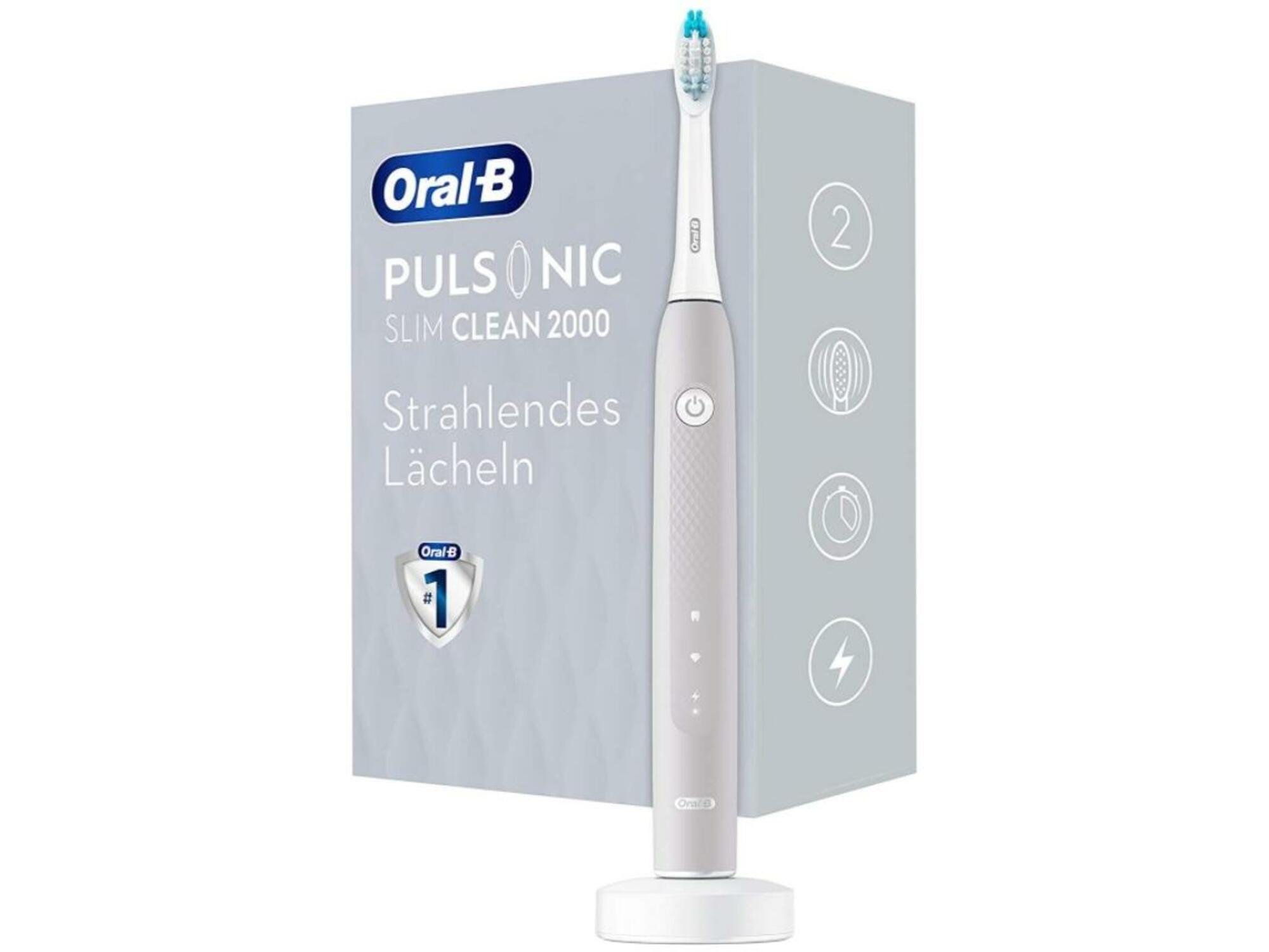 ORAL B električna zobna ščetka Pulsonic Slim Clean 2000 siva 4210201305842