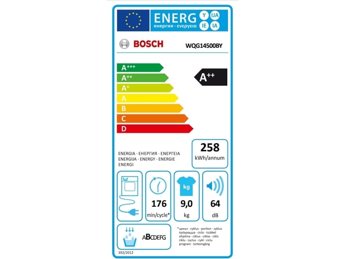 BOSCH sušilni stroj s toplotno črpalko  WQG14500BY