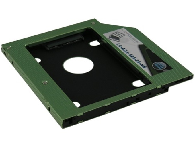 LCPOWER Nosilec za trdi disk/SSD za prenosni računalnik LC-POWER LC-ADA-525-25-NB 6,35 cm (2,5')