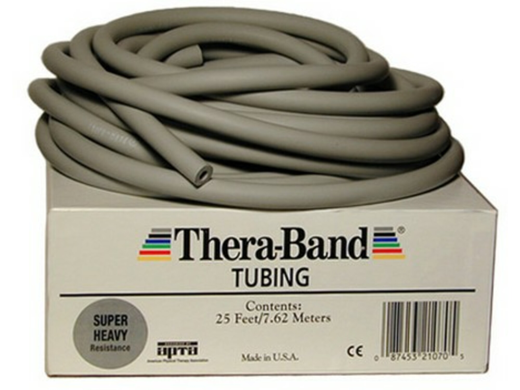 THERA-BAND elastična cevka TB 51070 7.5 metra zelo zahtevna, SIVA