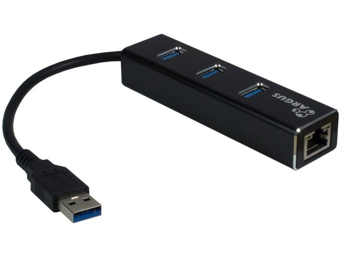 INTER-TECH INTER-TECH ARGUS IT-310 gigabit LAN USB3.0 3-port hub mrežni adapter 