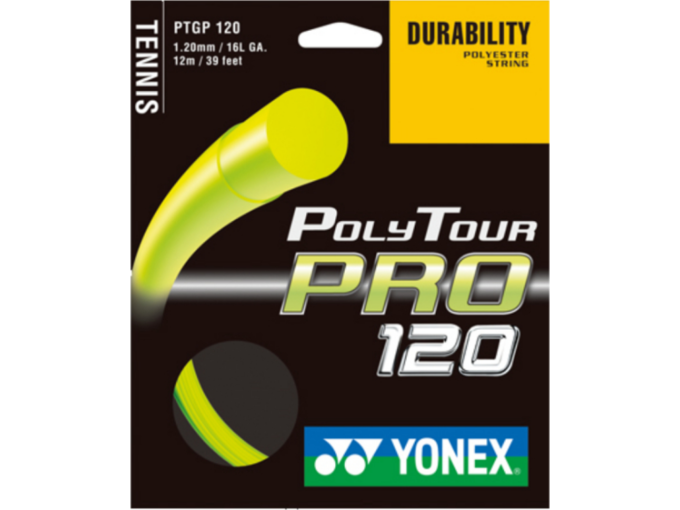 YONEX strune POLY TOUR PRO 120 SET, yellow