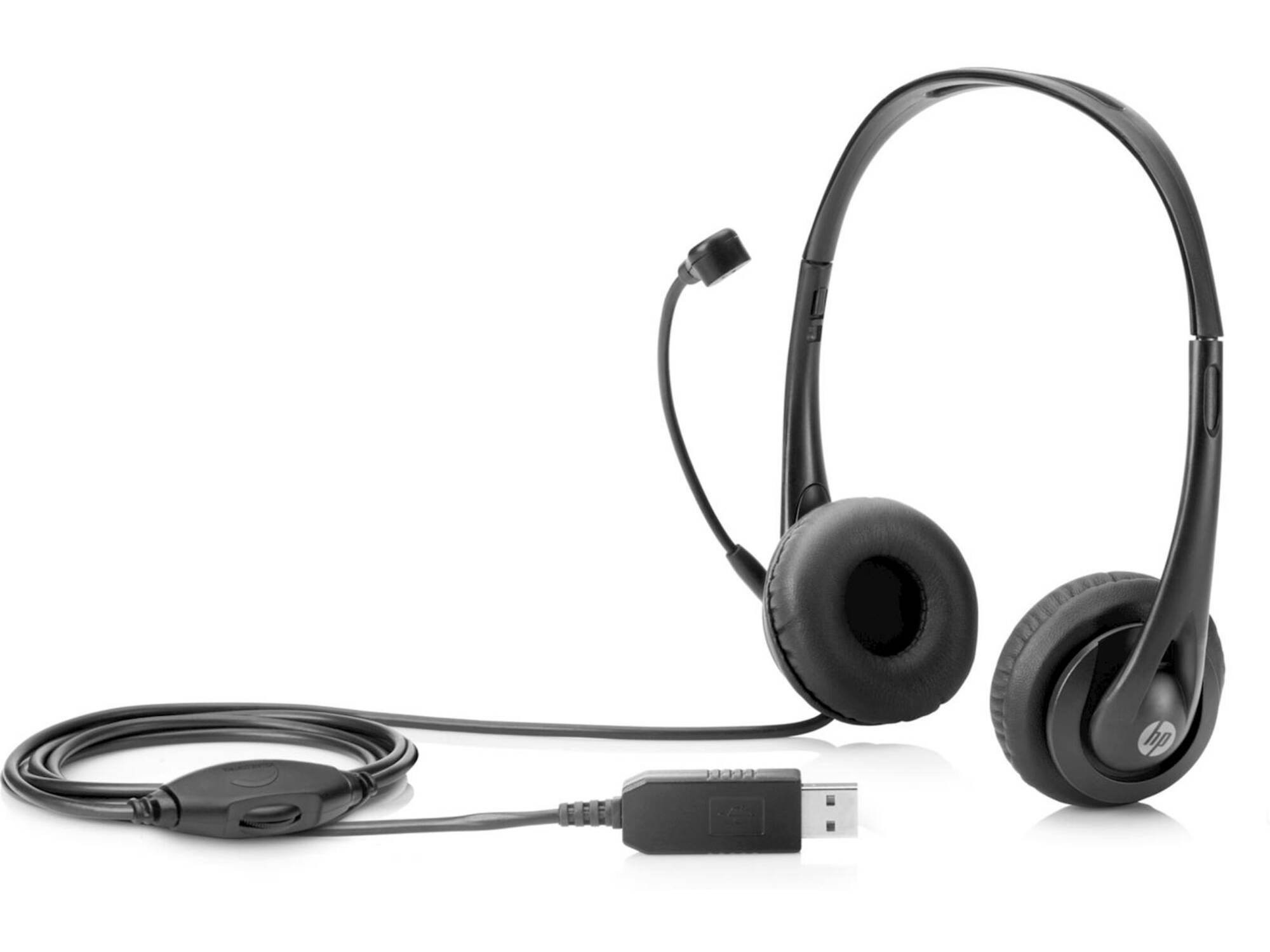 HP Slušalke z mikrofonom HP Stereo USB T1A67AA