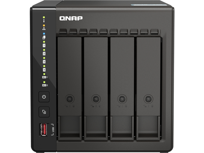 QNAP NAS strežnik za 4 diske, 8 GB rama, 2.5 Gb mreža, TS-453E-8G