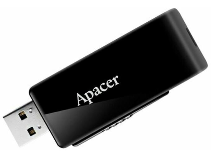 APACER USB 3.0 ključ 64Gb AH350 APACER črno/bel AP64GAH350B-1