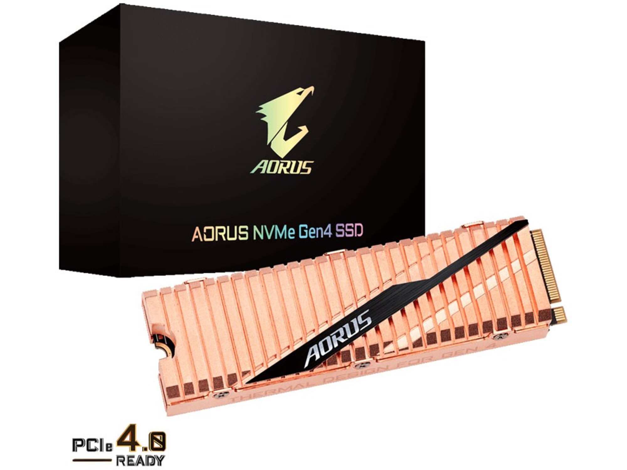 GIGABYTE AORUS/SSD/500 GB/PCIe 4.0 x4 (NVMe) GP-ASM2NE6500GTTD