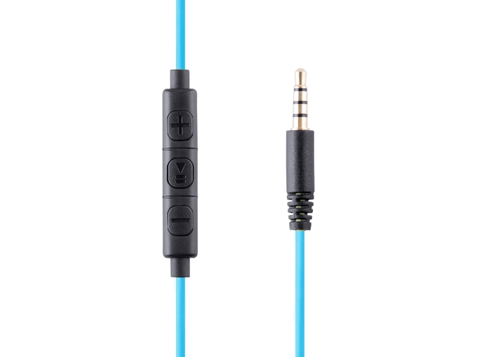 ACME športne ušesne slušalke z mikrofonom HE17B modre