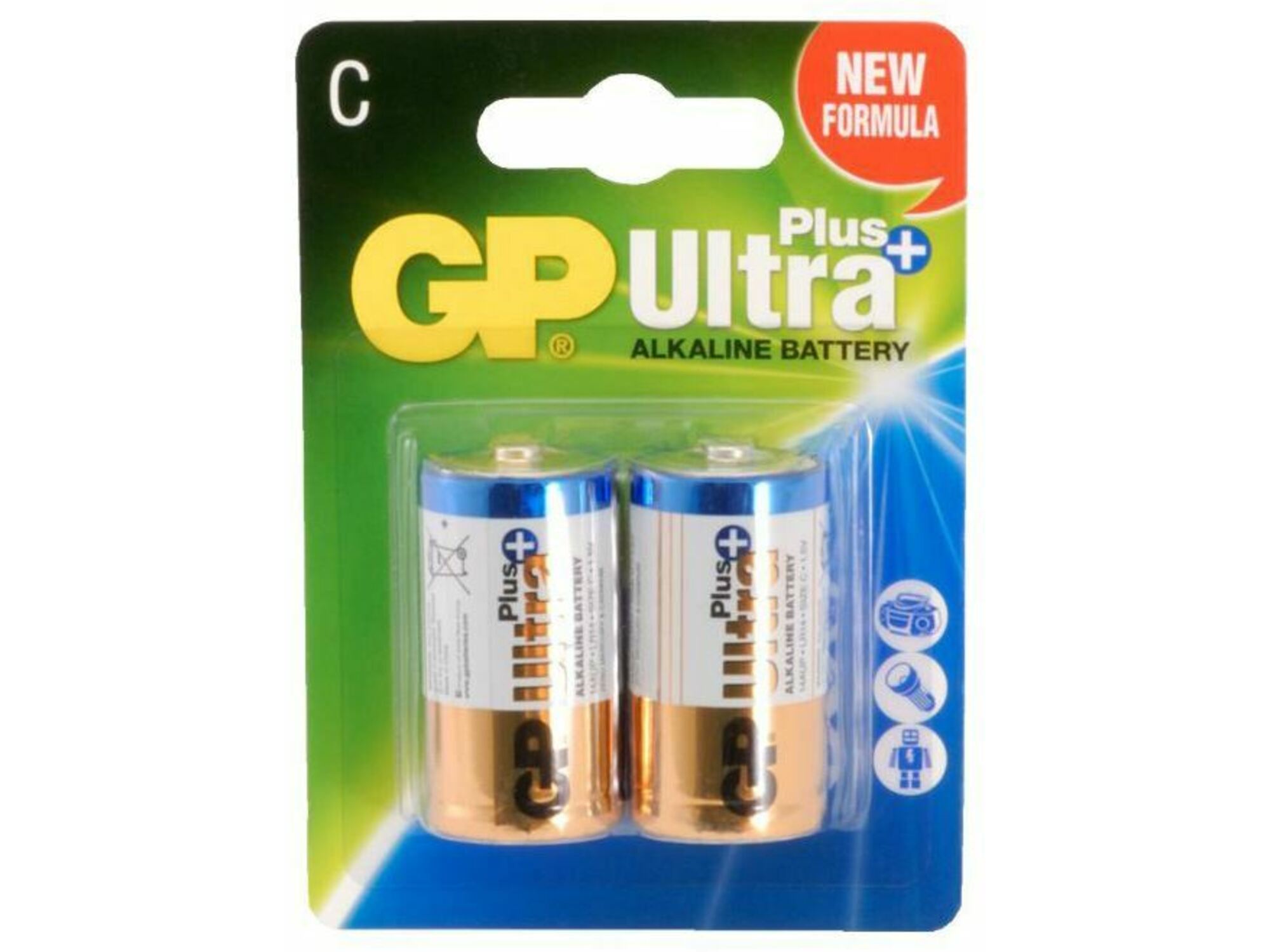 GP Baterija alkalna tip C GP14a 2 kom GP Ultra Plus 3/Z2240UP