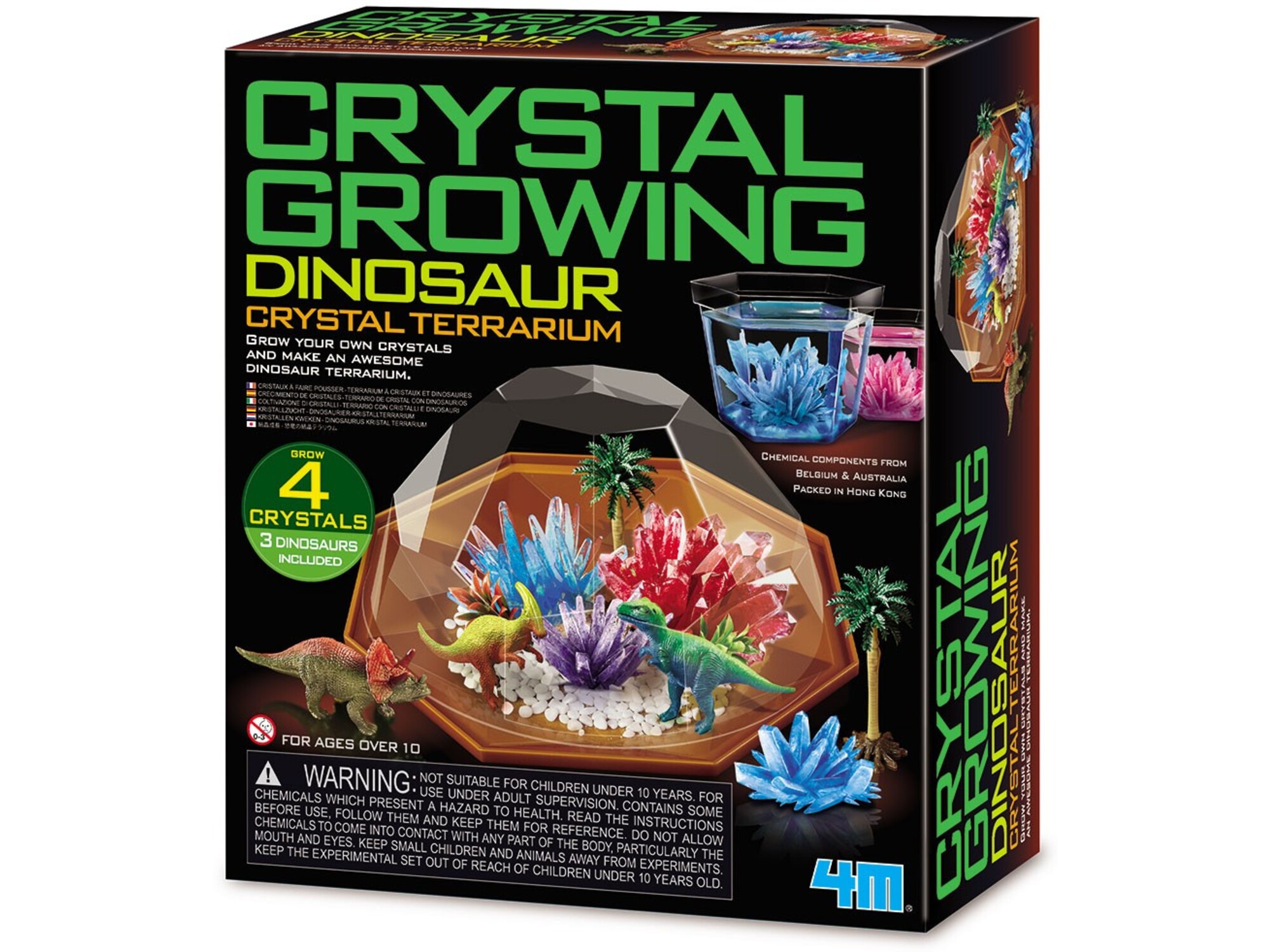 4M ustvarjalni set kristalni terarij z dinozavri