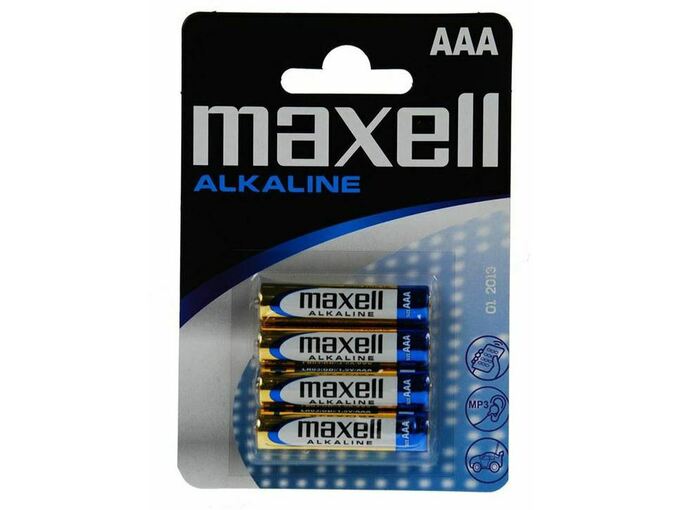 MAXELL Baterija AAA (LR03) MA72367101 4 kos, alkalna