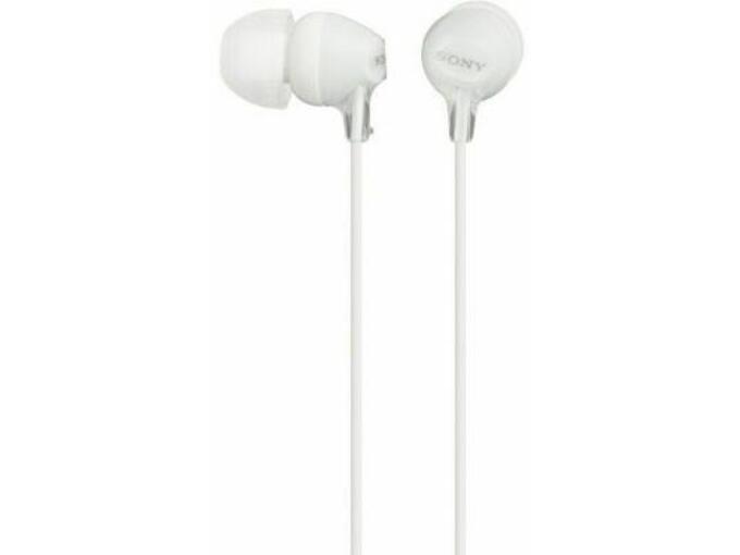SONY ušesne slušalke MDR-EX15APW, bele