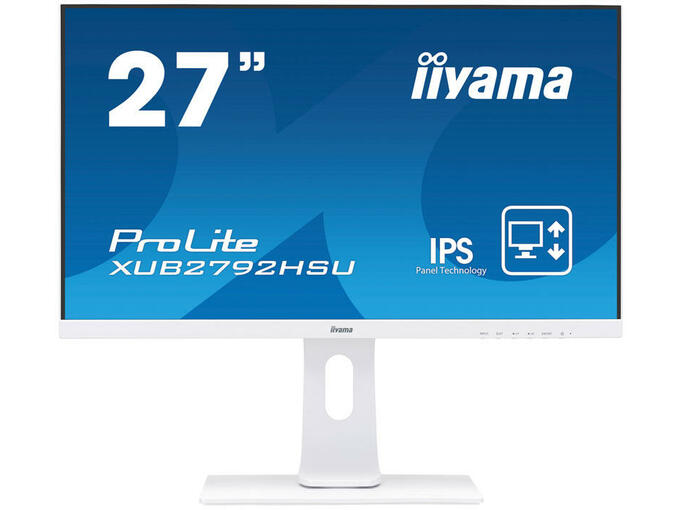 Iiyama Prolite xub2792hsu-w1 68,58cm (27) fhd ips zvočniki bel led lcd monitor