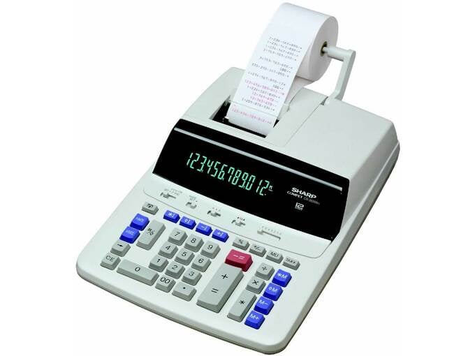 SHARP Kalkulator cs2635rhgy, 12m, računski stroj CS2635RHGY